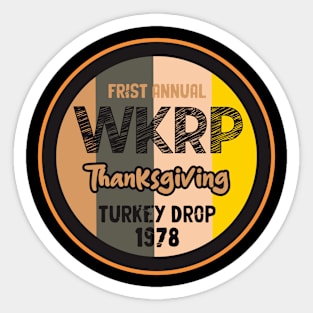 wkrp turkey drop Sticker